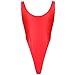 YiZYiF Women's Unlined Thong Swimsuit Bodysuit One Piece Stretch Leotard Top