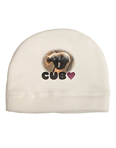 TooLoud Balancing Bear Cub with Text Child Fleece Beanie Cap Hat