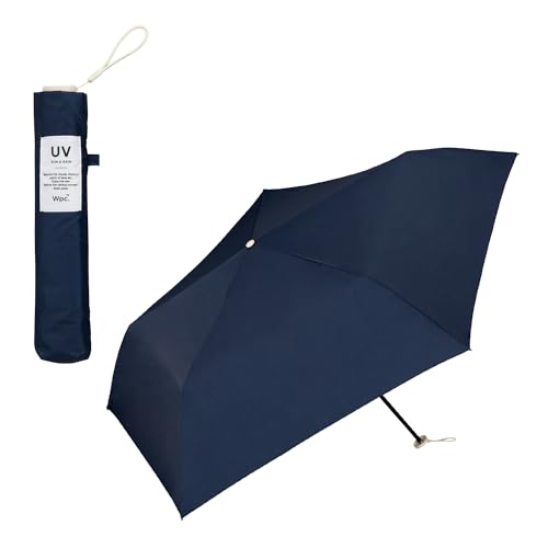 Wpc. 雨傘 AIR-LIGHT UMBRELLA（エアライトアンブレラ） 折りたたみ傘 レディース 超軽量 無地 ソリッド ネイビー