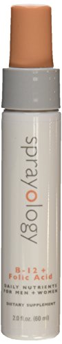 Sprayology B12 and Folic Acid Mineral Supplement, 1.9 Ounce