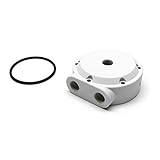 Monsoon MMRS End Cap (MMRS-SP-1P) with Two Side-Ports and One End-Port, White