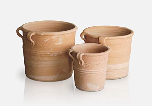 ギリシャ製テラコッタプランター フラスカa 直径45cm 高さ40cm クレタ島シリーズ Crete In