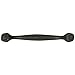 Hickory Hardware 1 Pack Solid Core Kitchen Cabinet Pulls, Luxury Cabinet Handles, Hardware for Doors & Dresser Drawers, 5-1/16 Inch (128mm) Hole Center, Black Iron, Refined Rustic Collection