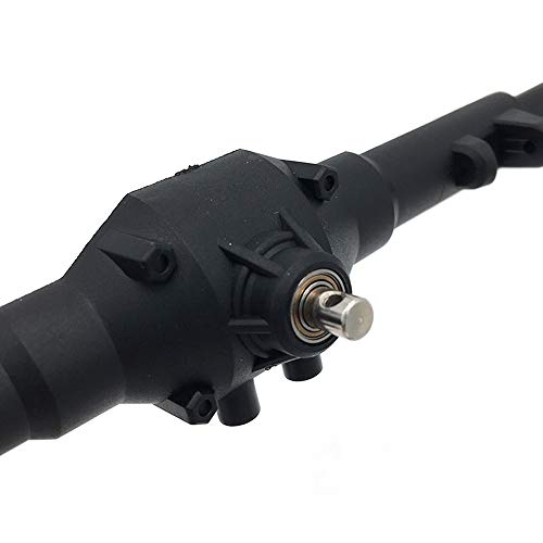 RC Car Spare Parts Rear Axle Rear Gearbox Accessory Parts Set for Vehicles & Remote Control Toys (Black)