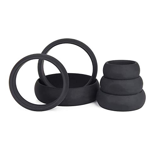 MON AMOUR Anneau de Pénis - Ring - Sextoys Homme Masculin Couple - Lot de 6 (Diamètre Différents) - Silicone Médical - Cockring - Augmente l’Érection - Retarde l’Ejaculation Orgasme - Qualité Premium