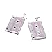 Personality Cassette Tape Dangle Earrings Acrylic Punk Funny Earrings for Women-Pink