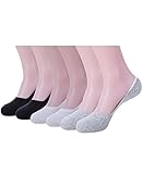 Mens Casual 6 Pairs Low Cut Loafer No Show Socks Hidden Boat Liners Non Slip Heel