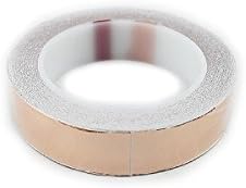 MUSEUNLIMITED 25mm * 30M Adhesive Single Face Electric Conduction Copper Foil Tape EMI Shielding Guitar Slug and Snail Barrier