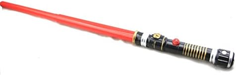 Electric Stretch Gleamy Weapon Space Light Saber Toy With Sound (Red)