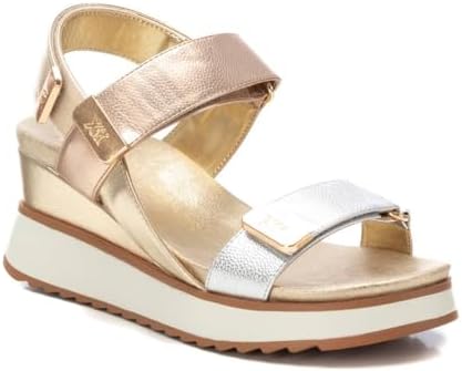 - Sandale Femme Or - Chaussures confortables et polyvalentes - Mode décontractée - Modèle 14388201 (Taille39)