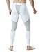 Tesla TM-MUP79-WTL_X-Large Men's Mesh-Panel Compression Pants Baselayer Cool Dry Sports Tights Leggings MUP79