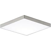 Maxim Lighting 57667WTSN Trim-15W 1 LED Flush Mount-6.25 Inches Wide by 0.75 inches high, Finish Color: Satin Nickel