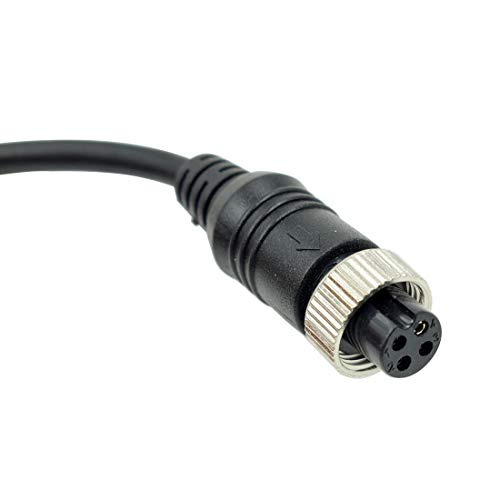 Hxchen 10M/33FT Car 4-Pin Aviation Video Extension Cable for CCTV Rearview Camera Truck Trailer Camper Bus Motorhome Vehicle Backup Monitor Waterproof Shockproof System - (1 Pc)