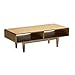 Posh Pollen Diego Mid-Century Modern Coffee Table, Walnut