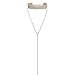 Rhinestones Choker Necklace Double Layer Full Crystal Wide Y Collar Necklace (Gold 1)