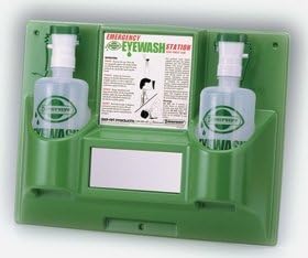 Scienceware Double Eyewash Station with two 32 ounce Eyewash Bottles