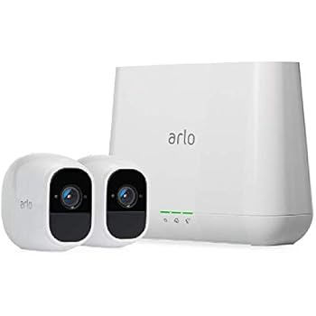 Arlo Pro 2 Wireless Home Security Camera System with Siren | Rechargeable, Night vision, Indoor/Outdoor, 1080p, 2-Way Audio, Wall Mount | Cloud Storage Included | 2 camera kit (VMS4230P)