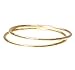 uGems 2 14K Gold Filled Stacking Rings 1mm Round Size 5
