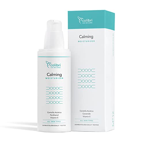 colibri skincare Calming Moisturizer - 80ml Tagescreme mit Hyaluron Serum und Sheabutter für optimale Pflege den ganzen Tag ohne zu fetten - Gesichtscreme für Frauen und Männer - face cream