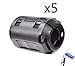 Bluecell Pack of 5 Magnetic Ferrite Core Cord RFI EMI Noise Suppressor Cable Clip (13mm inner diameter)