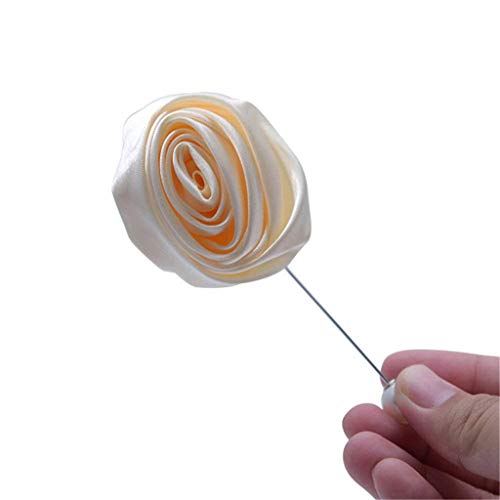 S_SSOY Men's Lapel Pin Bridegroom Brooch Boutonniere Best Man Boutineer Corsage