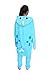 WOTOGOLD Animal Cosplay Costume Narwhal Unisex Adult Pajamas Light Blue Small