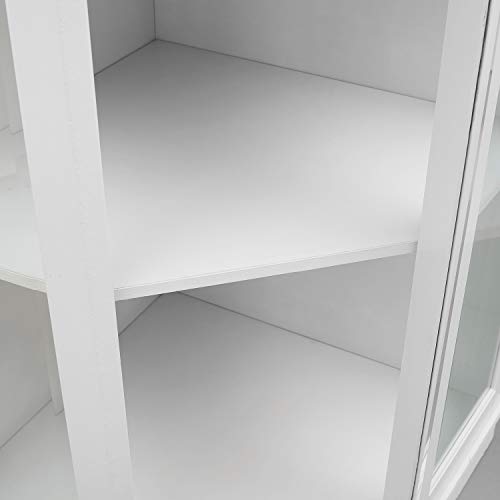 ome Source Eckschrank für Esszimmer oder Lounge, für Likör- und Gläser, mit Holzrahmen und Weinregal – Bild 6