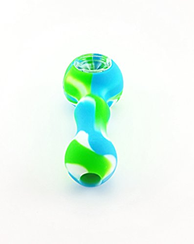 Silicone & glass art piece with storage and extra a…