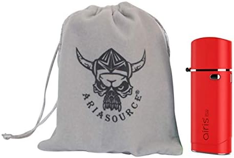 Ariasource Smell Proof Thick Carbon Lined Bag for Smoking Accessories with Airis Tick Kit (Red)