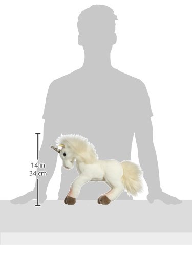 Steiff Starly Dangling Unicorn Plush, White
