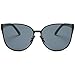 LKEYE Oversized Cat eye Sunglasses Metal Frame Mirror Lens Eyewear LK1704