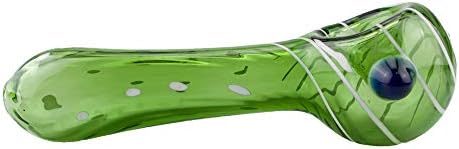 HAAC 3.9 Inch Pipe,Newest Bub Handmade Clear Green Style Glass(Color As Shown)