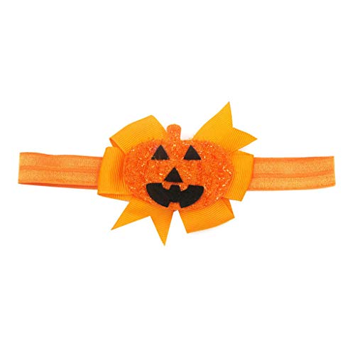 image for FengGa Fashion Halloween Toddler Baby Kids Girls Pumpkin Hairpin Headd