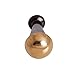 Bronze Capped Foot Massager with Wooden Handle - Benefits of Alloy Metal Massage for Detoxification and Deep Relaxation