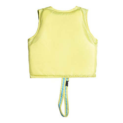 Megartico Swim Float Vest Kids Childrens Swimming Jacket Buoyant Aid with Zipper Cover (Blue/Yellow Bubble Fish, Medium)