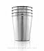 Stainless Steel Toddlers Kids Preschoolers Tumbler Cups (5-Pack) Brushed Finish,Compact Size for Children 6 Oz, Dishwasher Safe