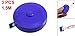 Uxcell a12080800ux0392 ® 150cm 60inch Push Button Blue Case Soft Retractable Tape Measure 3 Pcs (Pack of 3)