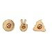 Lux Accessories Emoji Smiley Face Peace Sign Poop Enamel Pin Brooch Set (3pc)
