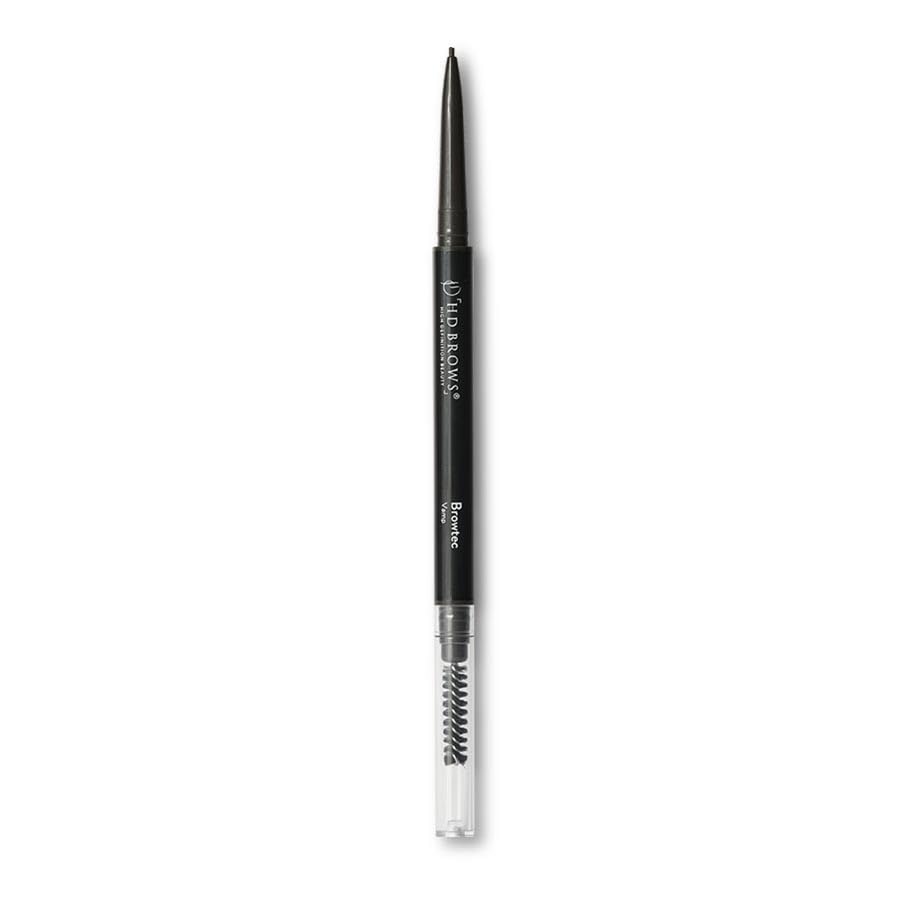 HD BROWS Browtec 1mm Ultra-Fine Eyebrow Pencil, New & Improved Ultra-Fine 1mm Tip, Duel-Ended Pencil and Spoolie, Waterproof, Smudgeproof, Long-Lasting, Available in 3 Shades, Vamp (Dark Brown)