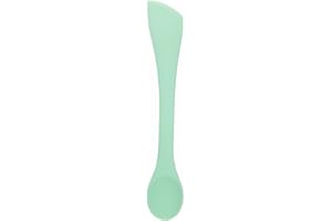jojofuny Dual-Ended Heat Resistant Silicone Scraper and Spoon Baking Spatula in Macaron Green, Food Grade