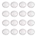 PH PandaHall 20pcs 20mm Half Round Flat Back Clear Glass Dome Cabochons for Photo Pendant Craft Jewelry Making