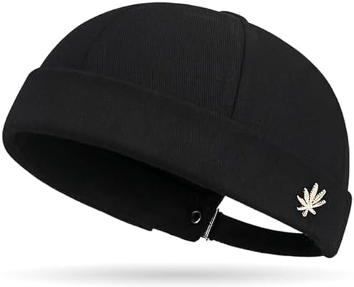 Christian Cross Black Men Slouch Hollow Beanie Thin Summer Cap