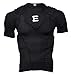EliteTek Padded Compression Shirt - CPS14 - Youth and Adult Sizes (Black, Youth L)