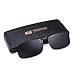 VEGOOS Polarized Clip on Sunglasses for Men Women Flip up Sunglasses Over Prescription Glasses with Case (S)