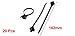 Uxcell a14012100ux0377 Nylon Push Mount Car Dome Cable Zip Tie, 162mm Length, 20 Pcs, Black