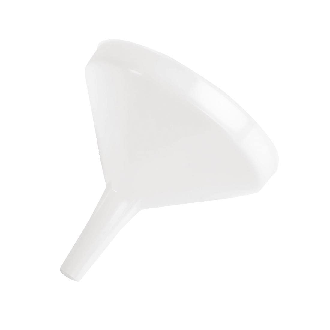 Vogue Plastic Kitchen Funnel 6" / 150mm - Ideal for Filling Bottles, Containers, Prevents Spills K508