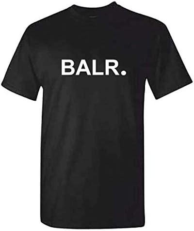 Dafony BALR Men's Cotton Casual T-Shirt Creative Graphic Tee Breathable Letter Print Short Sleeve for Daily Life Party Outdoor Sports S-XXXL