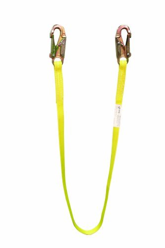 Elk River 29023 CenturionZ Nylon Web Positioning Lanyard with Zsnaphook Each End, 3600 lbs Gate, 3  Length x 1 Width by Elk River