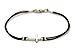 Cross bracelet for men, groomsmen gift, men's bracelet with a silver cross pendant, black cord, gift for him, christian catholic jewelry