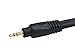 Monoprice 6ft Premium 3.5mm Stereo Male to 2RCA Male 22AWG Cable (Gold Plated) - Black
